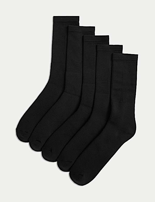 5pk Cool & Fresh™ Cushioned Sports Socks - US