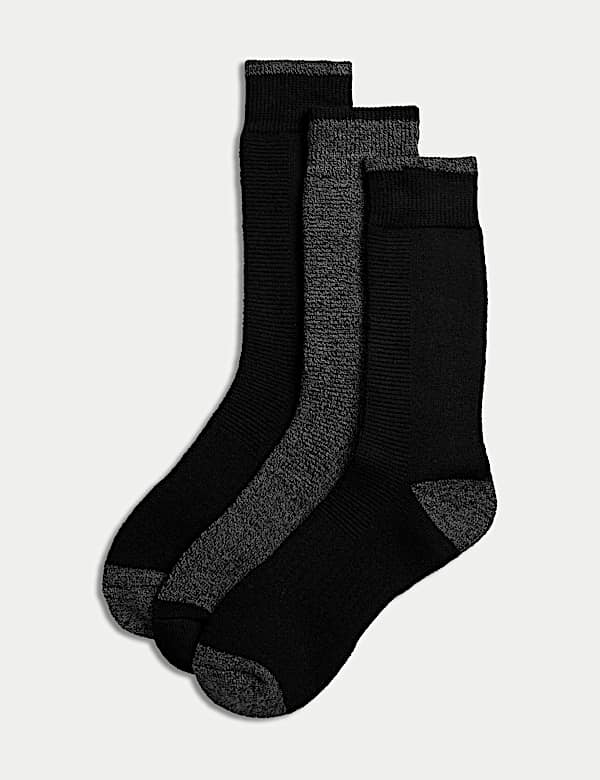 Buy 3pk Heatgen Maximum Warmth Thermal Socks at Marks Spencer