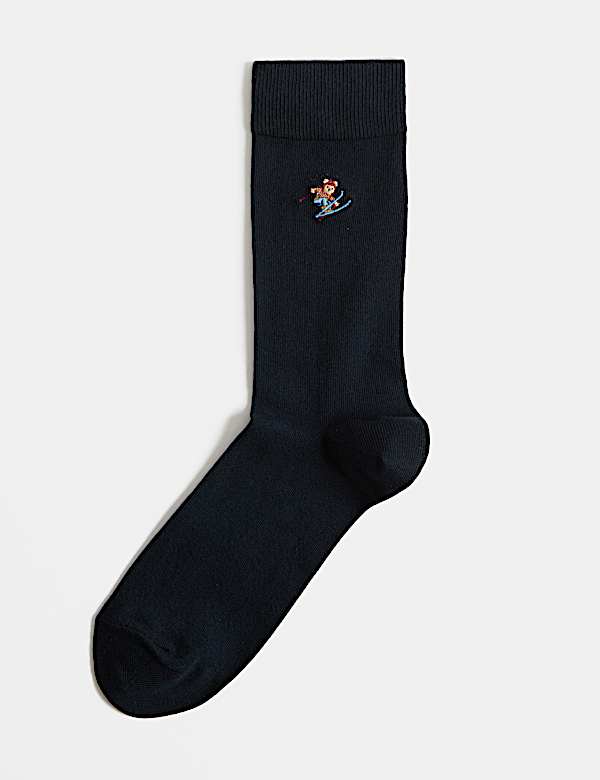Patterned Cotton Rich Novelty Socks