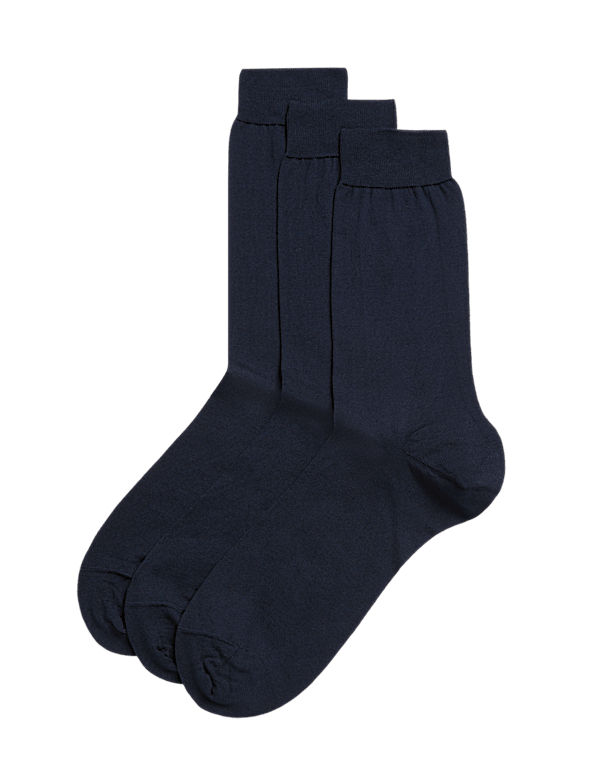 3pk Pure Cotton Socks