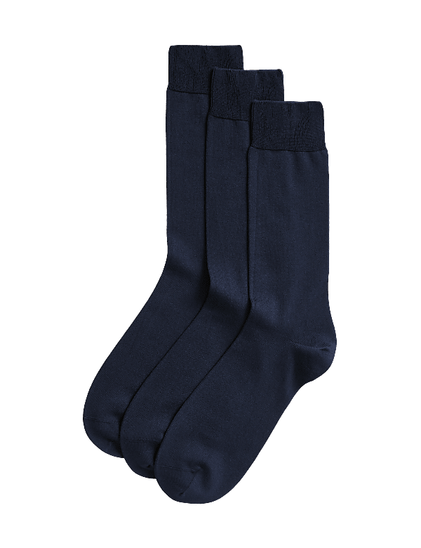 3pk Luxury Egyptian Cotton Rich Socks