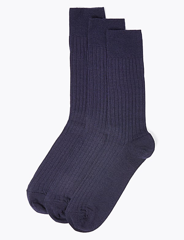 3 Pack Lambswool Smart Socks