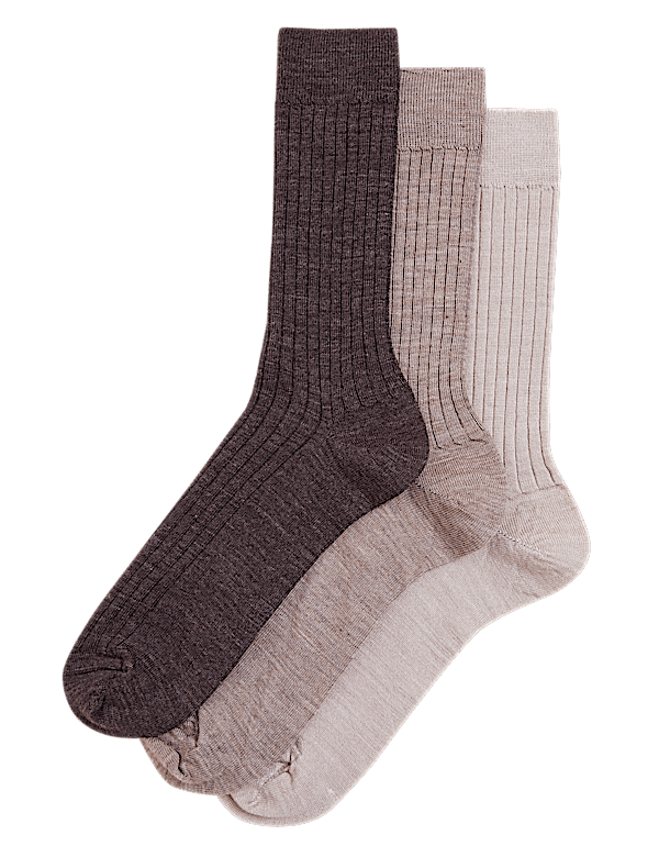 3 Pack Lambswool Smart Socks