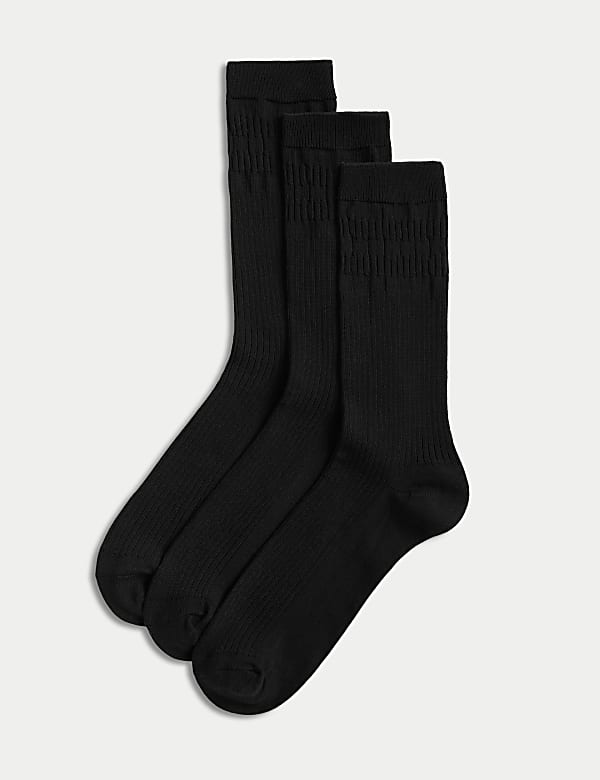 3pk Gentle Grip Cool & Fresh™ Socks - DE