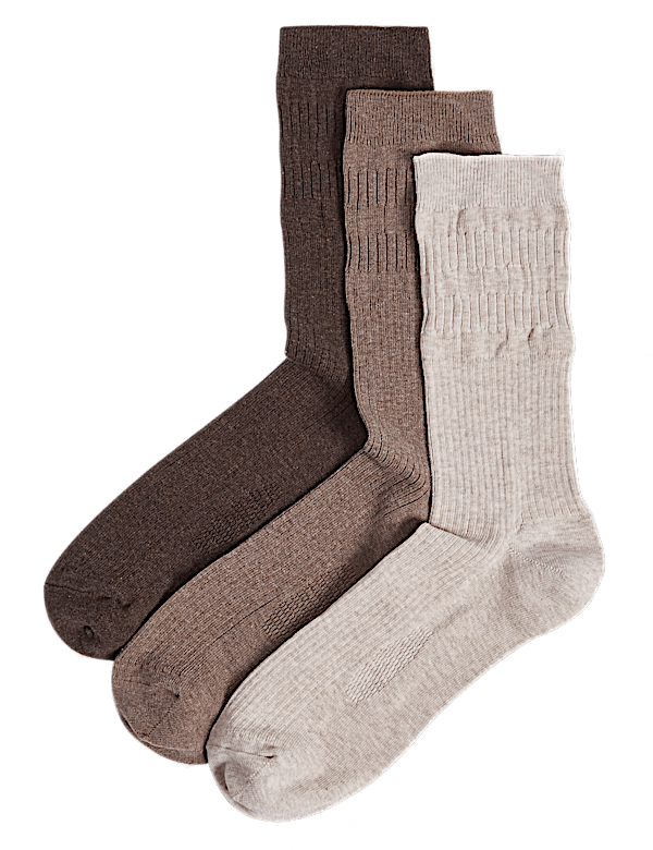 3 Pack Cool & Freshfeet&trade; Gentle Grip Socks