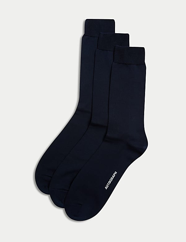3pk Egyptian Cotton Rich Socks