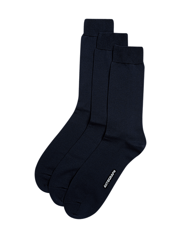 3pk Egyptian Cotton Rich Socks