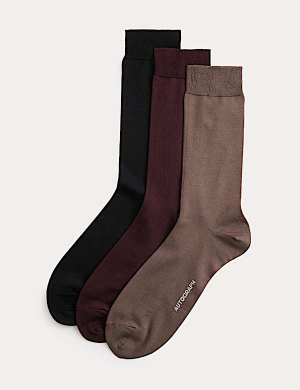 3 Pack Egyptian Cotton Rich Socks