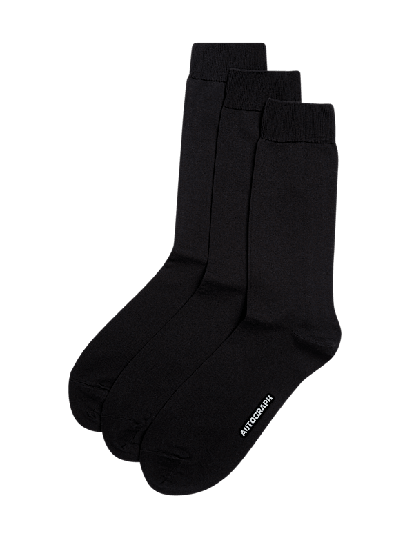 3pk Egyptian Cotton Rich Socks