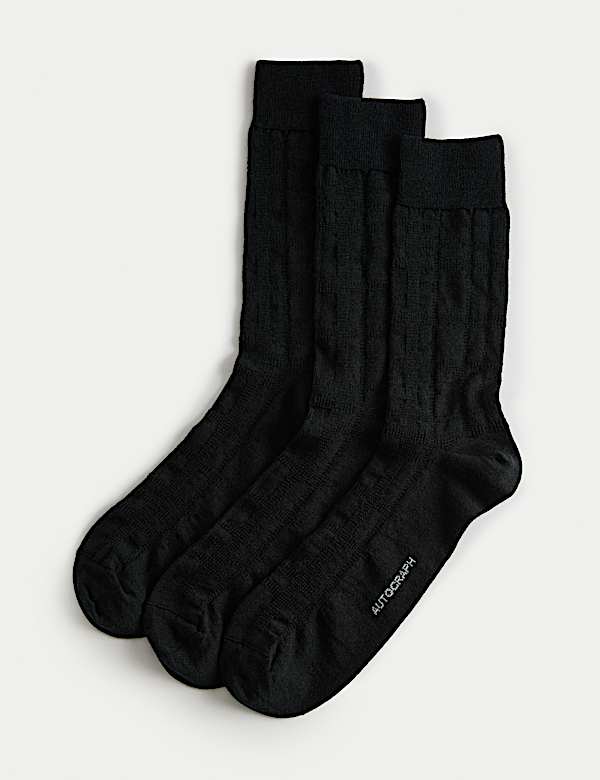 3pk Merino Wool Blend Thermal Socks - KR
