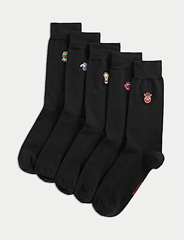 5pk Cotton Rich Muppets™ Socks - BE