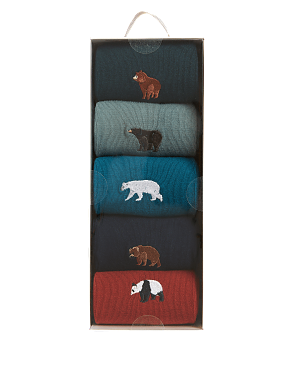 5pk Novelty Cotton Rich Socks