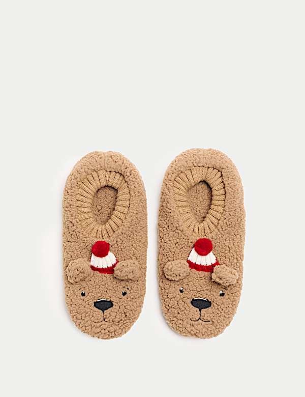 1pk Spencer Bear™ Slipper Socks - BN