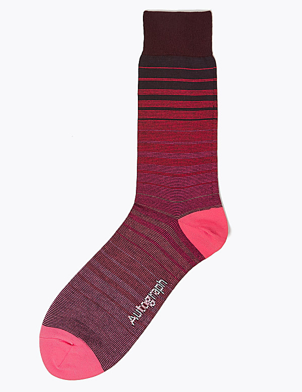 Striped Modal Pima Cotton Socks