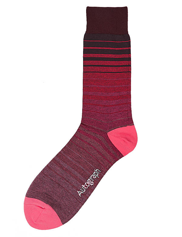 Striped Modal Pima Cotton Socks