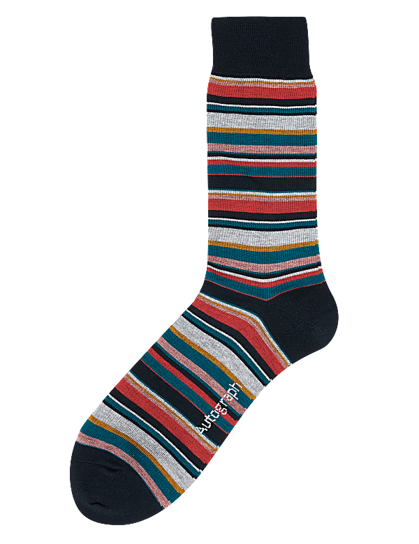Striped Modal Pima Cotton Socks