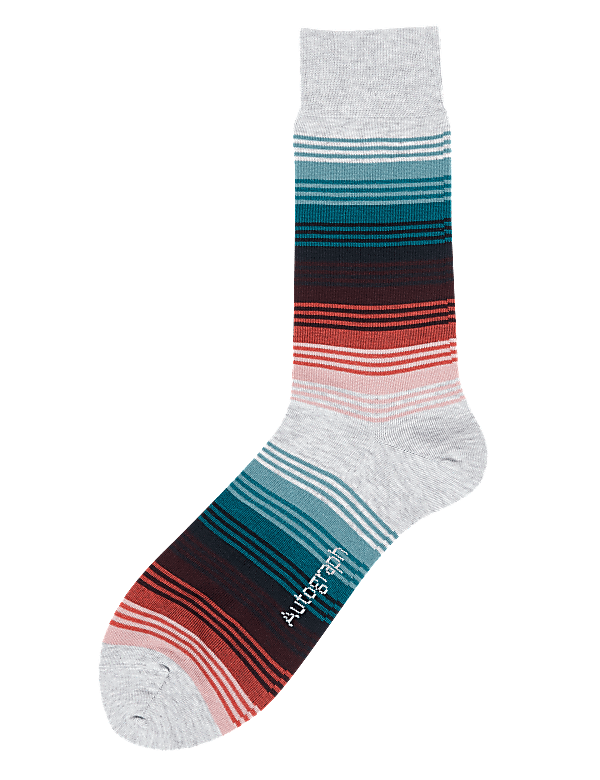 Striped Modal Pima Cotton Socks