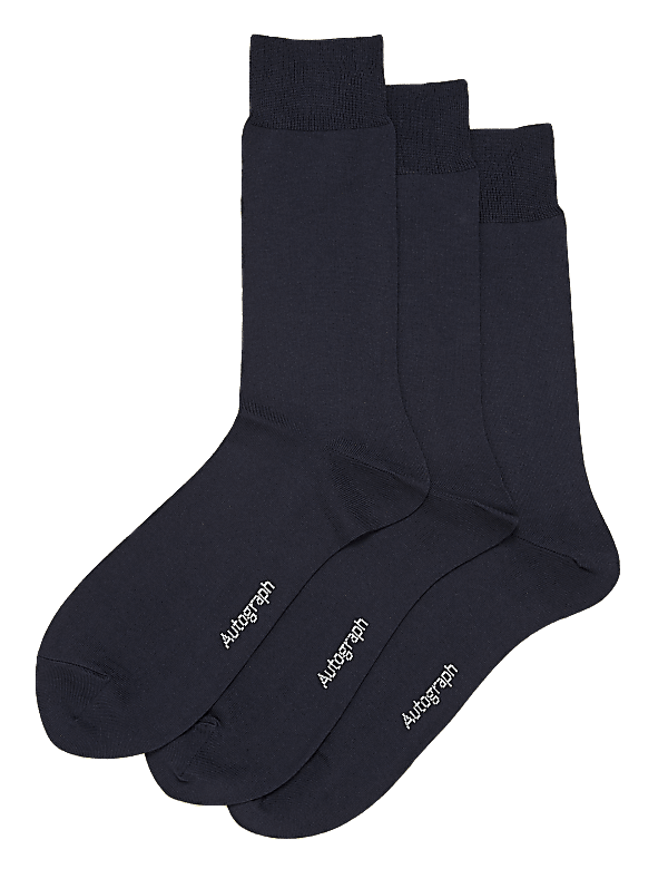 3pk Modal Pima Cotton Socks