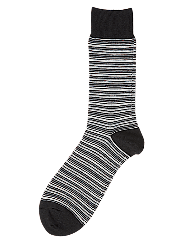 Striped Modal Pima Cotton Socks