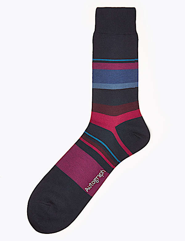 Striped Modal Pima Cotton Socks