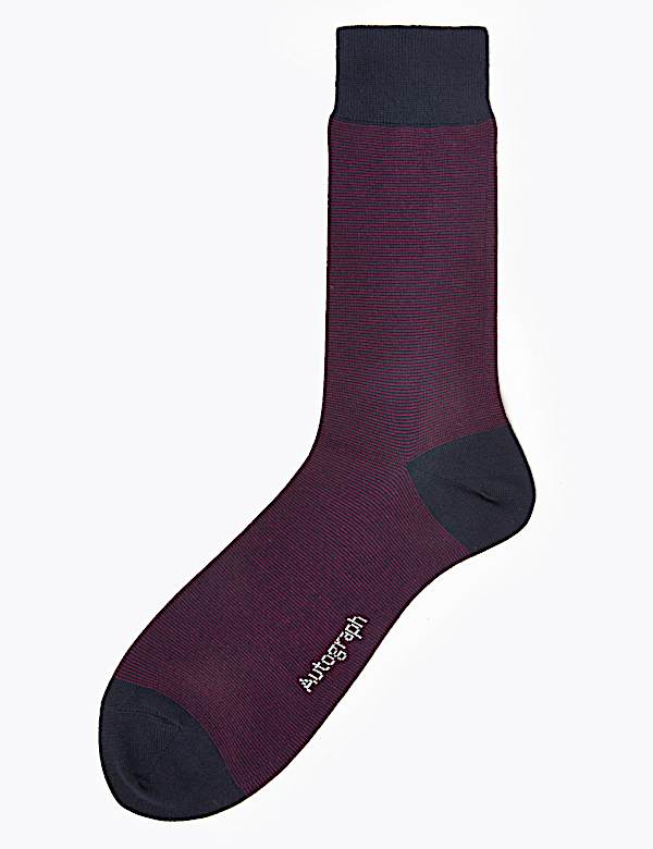 Modal Pima Cotton Striped Socks