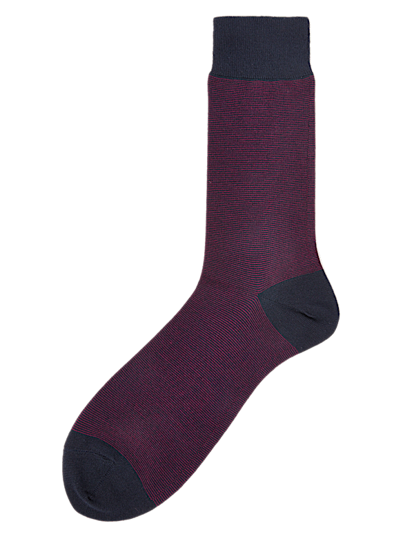 Modal Pima Cotton Striped Socks