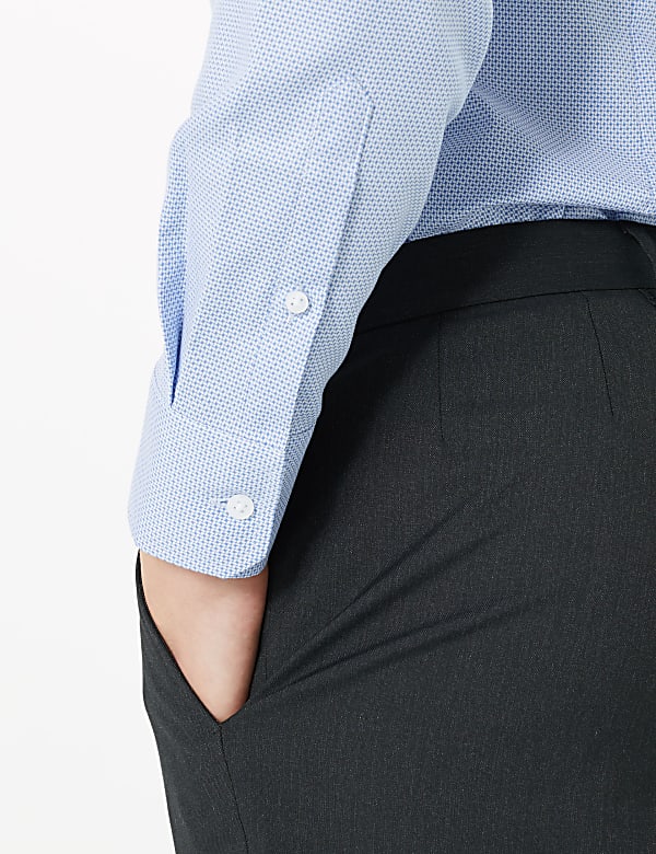 Slim Fit Easy Iron Shirt with Stretch