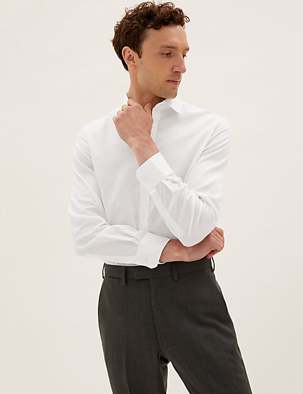Tailored Fit Pure Cotton Shirt