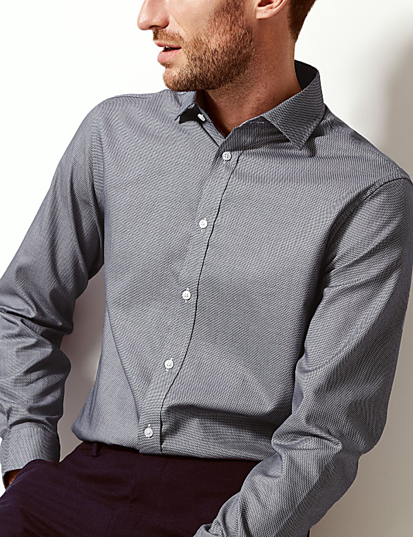 Pure Cotton Tailored Fit Shirt