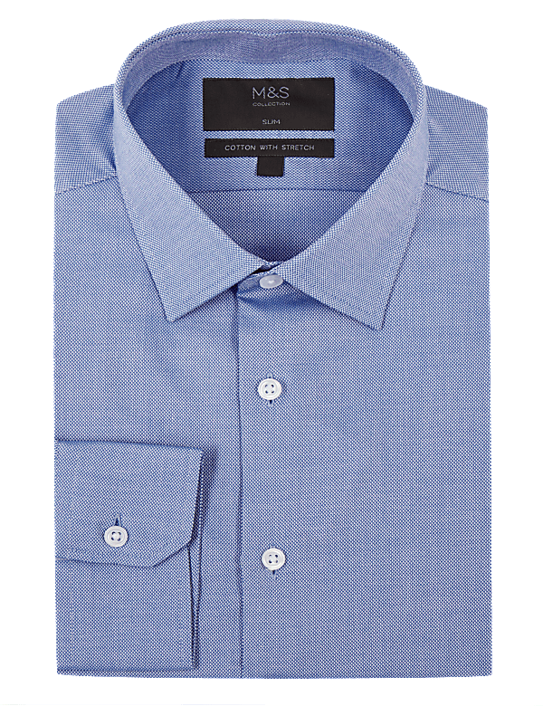 Slim Fit Cotton Stetch Shirt