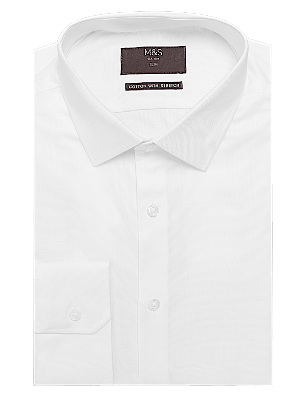 Slim Fit Cotton Stetch Shirt