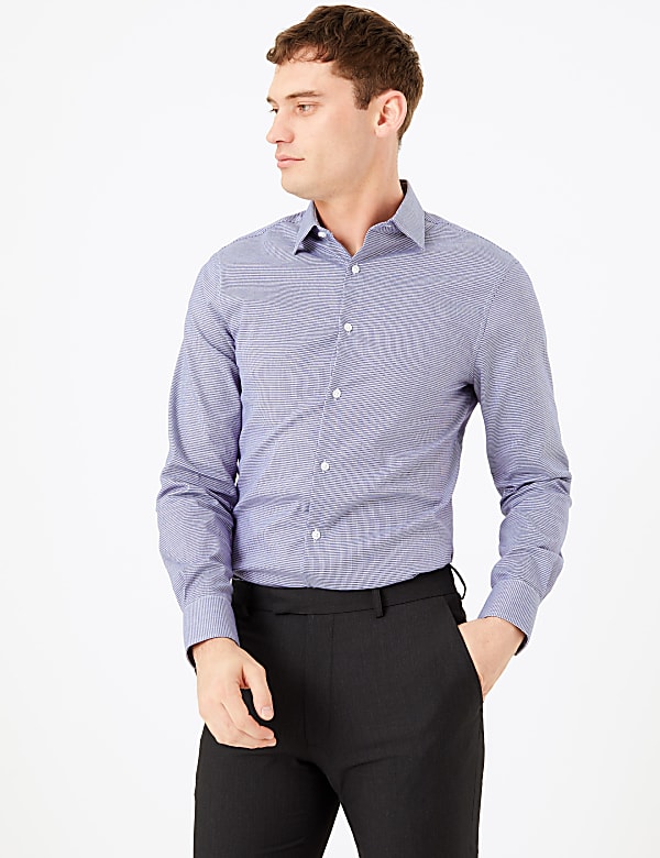 Skinny Fit Shirt with Stretch