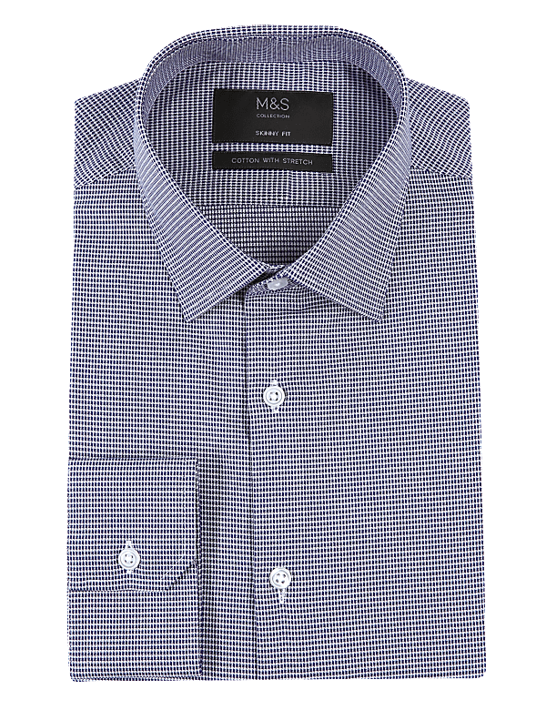 Skinny Fit Shirt with Stretch
