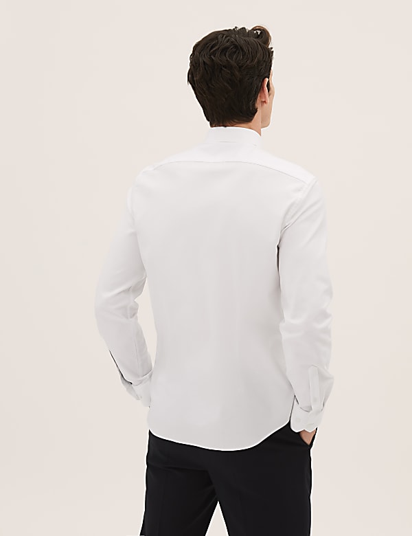 Slim Fit Cotton Rich Textured Shirt