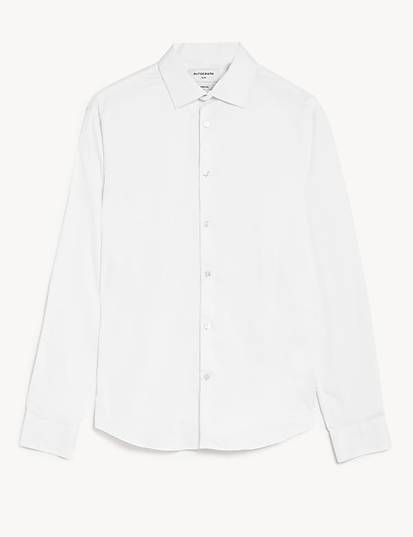 Slim Fit Cotton Rich Stretch Shirt