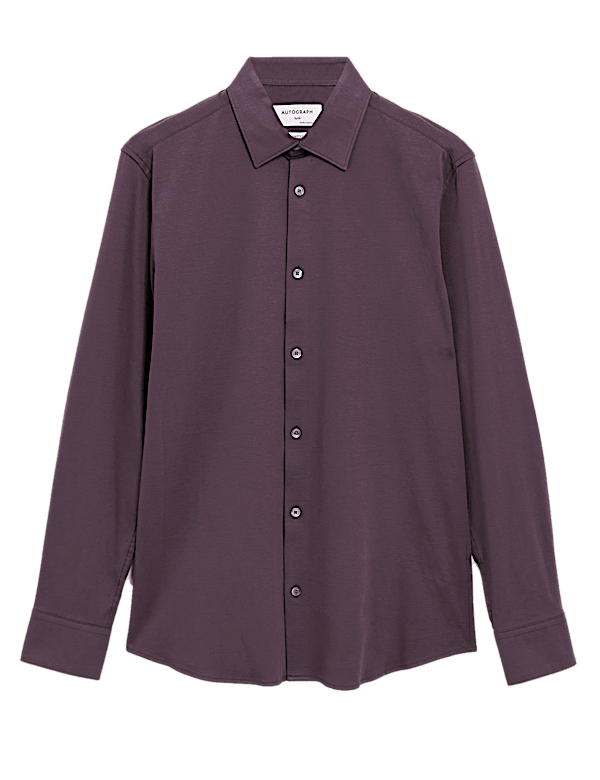Slim Fit Jersey Cotton Shirt