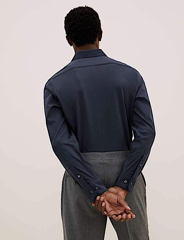 Slim Fit Jersey Cotton Shirt