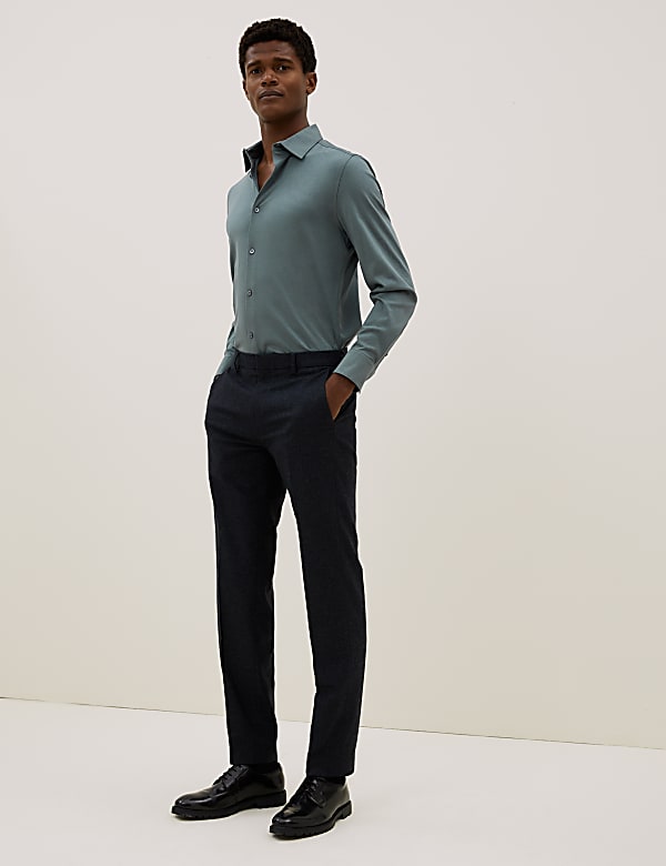 Slim Fit Jersey Cotton Shirt