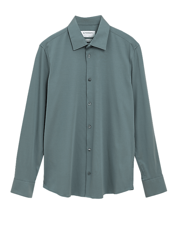 Slim Fit Jersey Cotton Shirt