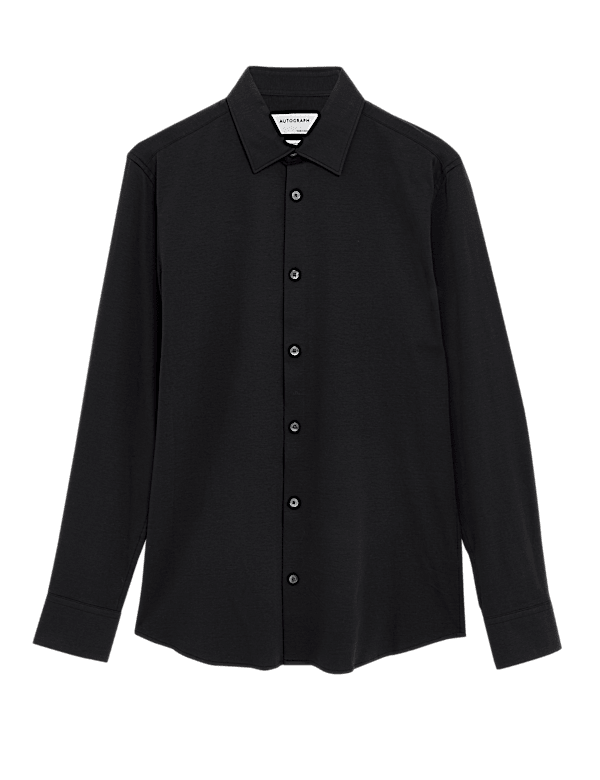 Slim Fit Jersey Cotton Shirt