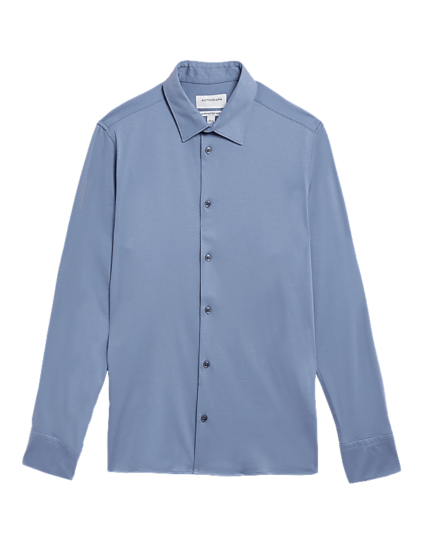 Slim Fit Jersey Cotton Shirt
