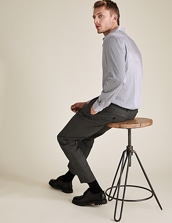 Tailored Fit Striped Stretch Shirt