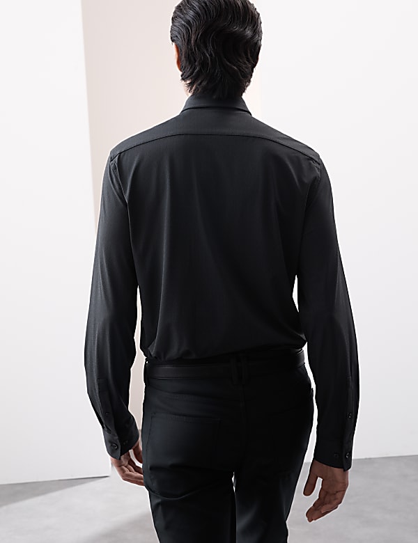 Slim Fit Super Stretch Printed Shirt - MV