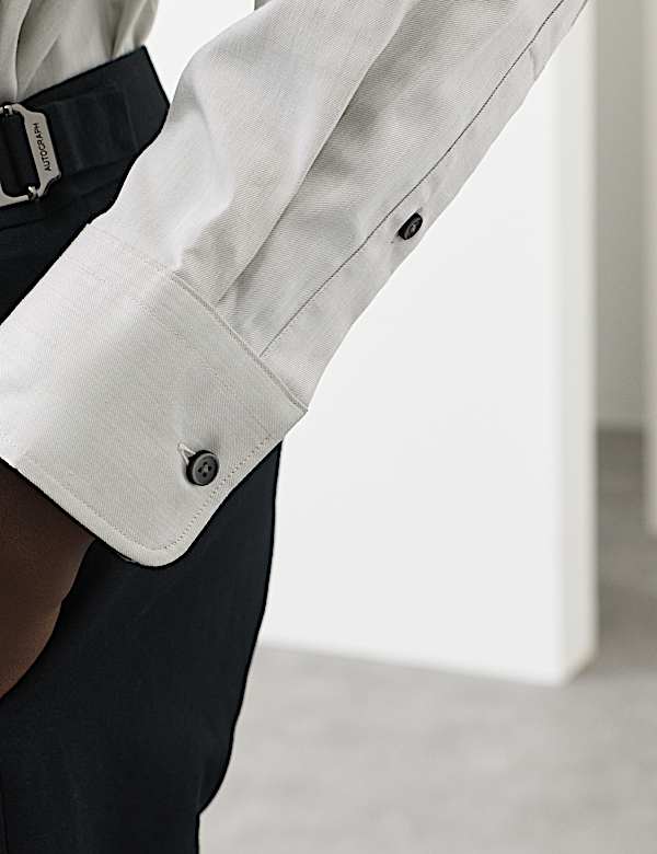 Slim Fit Cotton Rich Dress Shirt - NZ