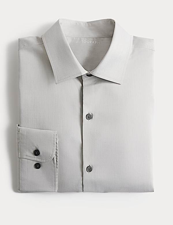 Slim Fit Cotton Rich Dress Shirt - NZ