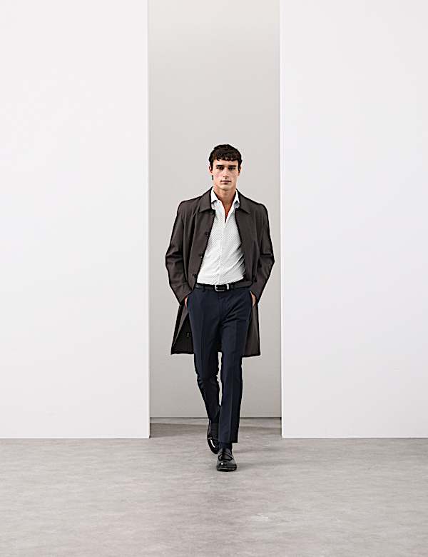 Tailored Fit Stretch Performance Printed Shirt