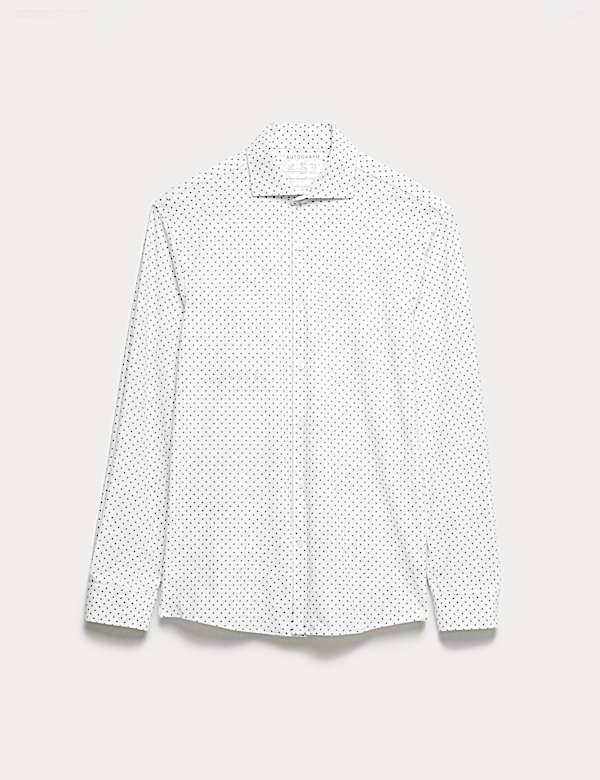 Tailored Fit Stretch Performance Printed Shirt