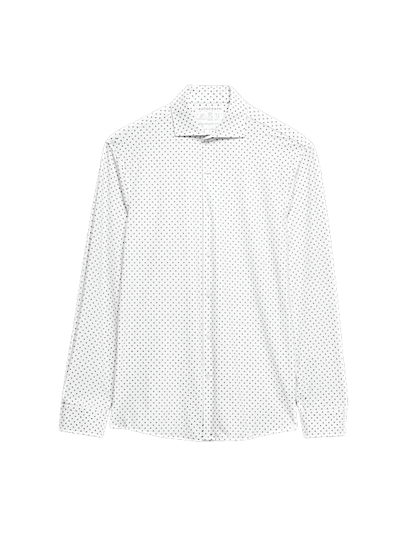 Tailored Fit Stretch Performance Printed Shirt