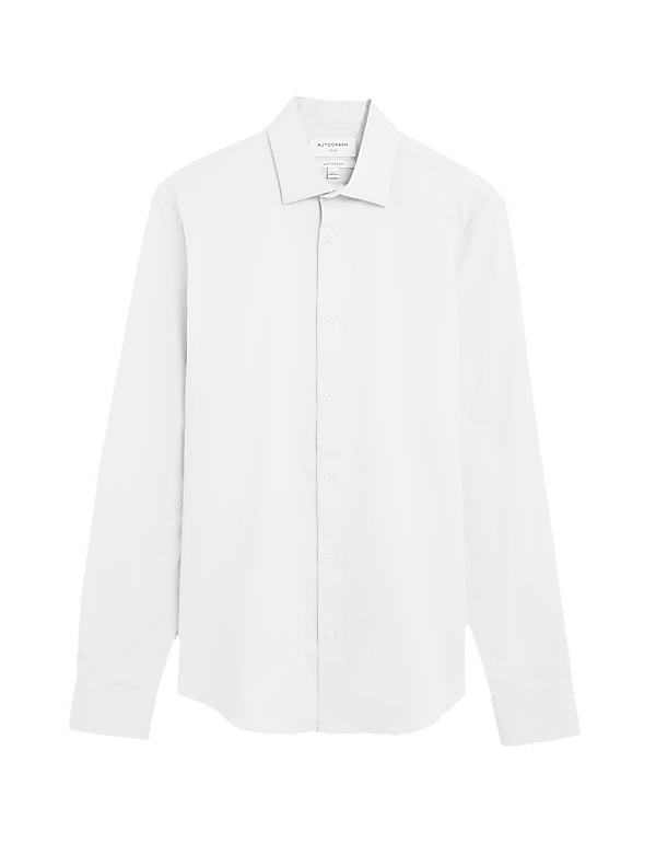 Slim Fit Easy Iron Cotton Rich Shirt