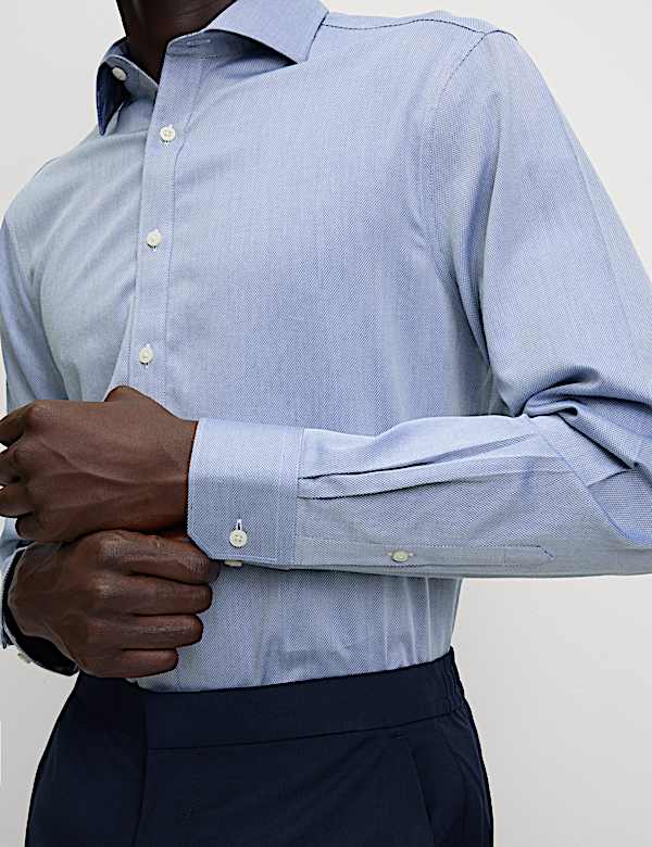 Ultimate Regular Fit Non Iron Cotton Textured Shirt